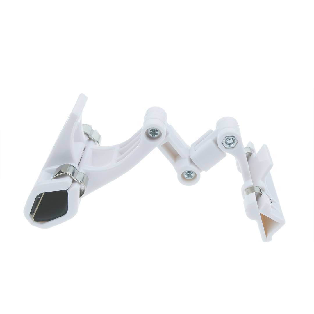 Gearticuleerde plastic posterhouder met witte clip