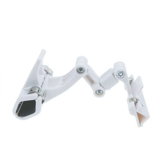 Gearticuleerde plastic posterhouder met witte clip