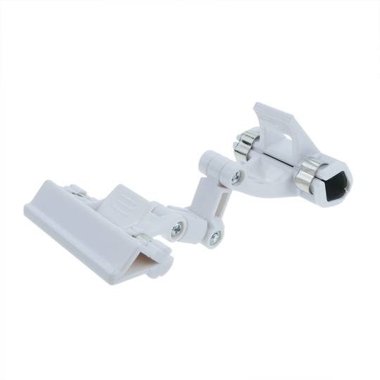 Gearticuleerde plastic posterhouder met witte clip