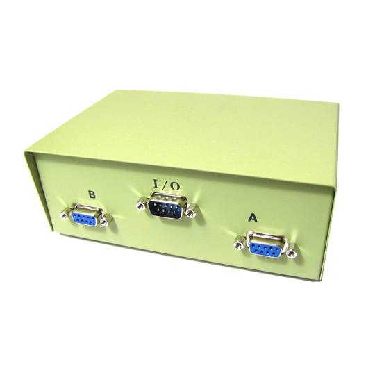 Conmutador manual de 1 DB9 macho a 2 DB9 hembra