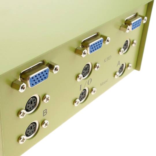 KVM-Switch VGA PS2 2-Port für Tastatur Maus und Bildschirm