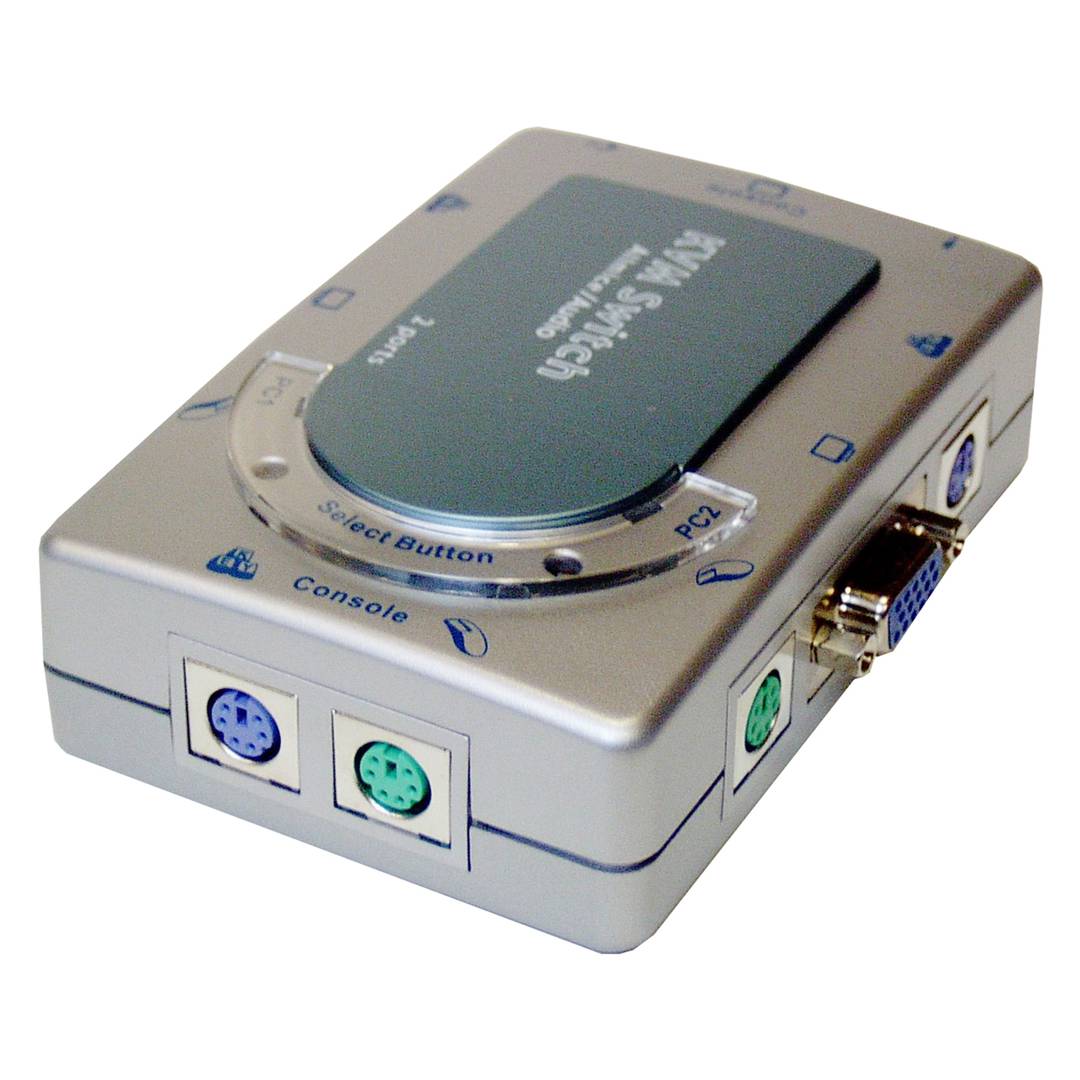 PS2 KVM Switch VGA AUDIO TopView 1KVM un mini 2CPU