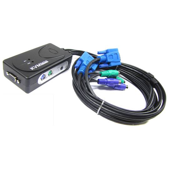 VGA PS2 KVM Switch with 2CPU 1KVM