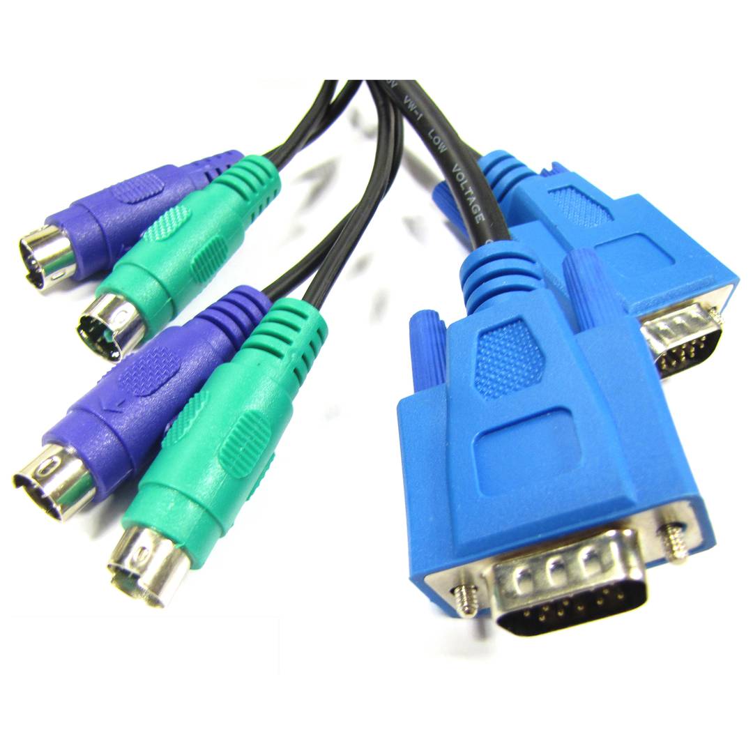 VGA PS2 KVM Switch with 2CPU 1KVM