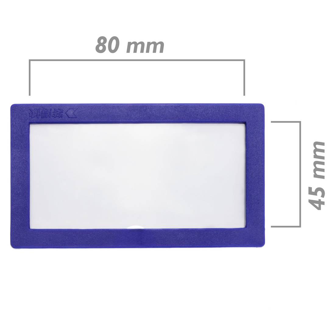 Magnetic label with blue frame and magnet signboard 80x45mm