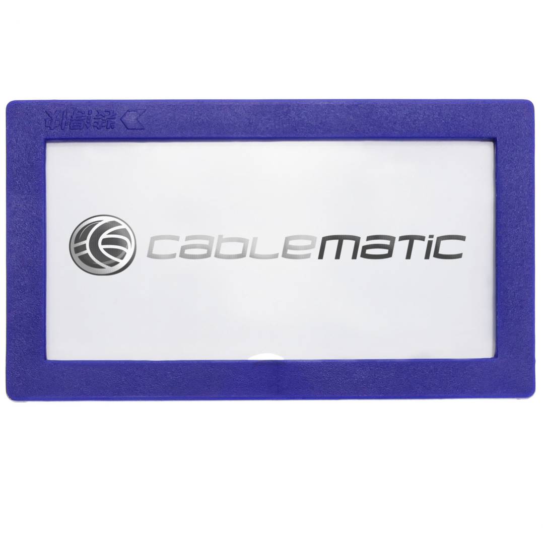 Magnetic label with blue frame and magnet signboard 80x45mm