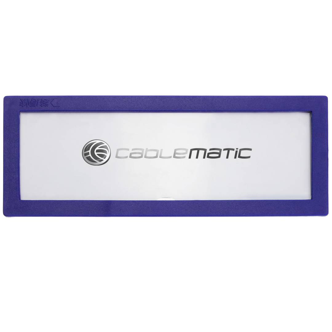 Etiqueta magnética com quadro azul e ímã sinai 120x45mm