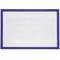 Etiqueta magnètica amb marc blau amb imant rètol de 115x81 mm