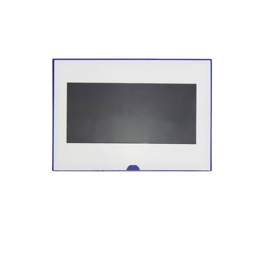 Etiqueta magnètica amb marc blau amb imant rètol de 115x81 mm
