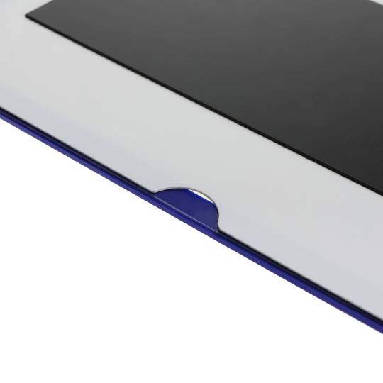 Etiqueta magnètica amb marc blau amb imant rètol de 115x81 mm