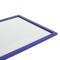 Etiqueta magnètica amb marc blau amb imant rètol de 115x81 mm