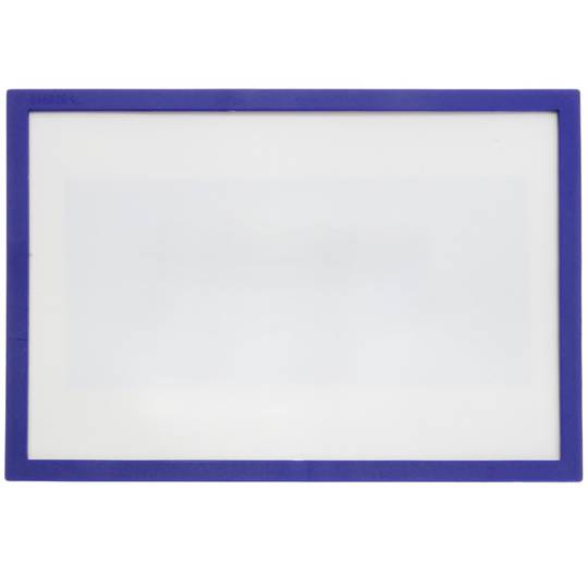 Magnetische Etikett mit blaues Rahmen und Magnet Zeichen 220x158 mm