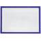 Magnetische Etikett mit blaues Rahmen und Magnet Zeichen 220x158 mm