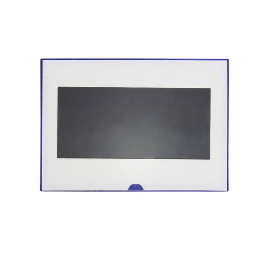 Magnetische Etikett mit blaues Rahmen und Magnet Zeichen 220x158 mm