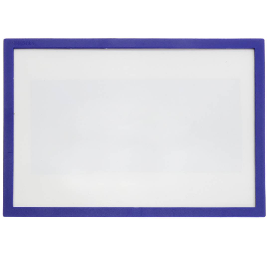 Etiqueta magnética com quadro azul e ímã sinai 440x312 mm