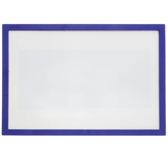 Etiqueta magnética com quadro azul e ímã sinai 440x312 mm