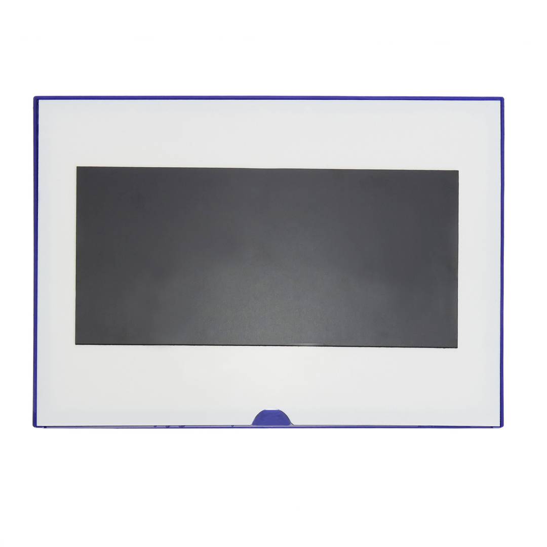 Etiqueta magnética com quadro azul e ímã sinai 440x312 mm