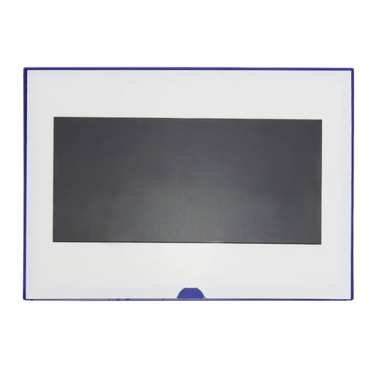 Etiqueta magnética com quadro azul e ímã sinai 440x312 mm