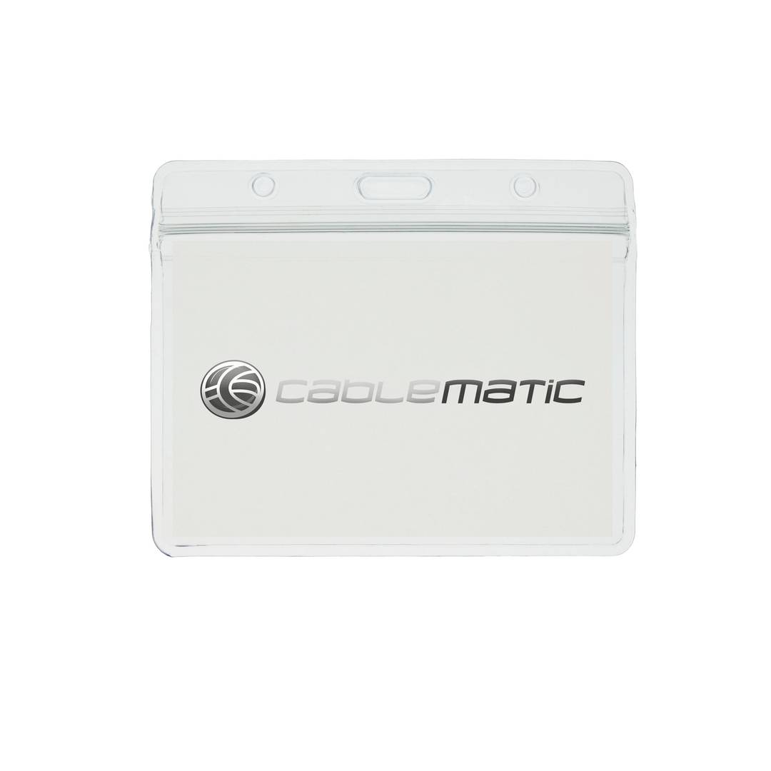 Plastic cover for ID card horizontal 90x60mm