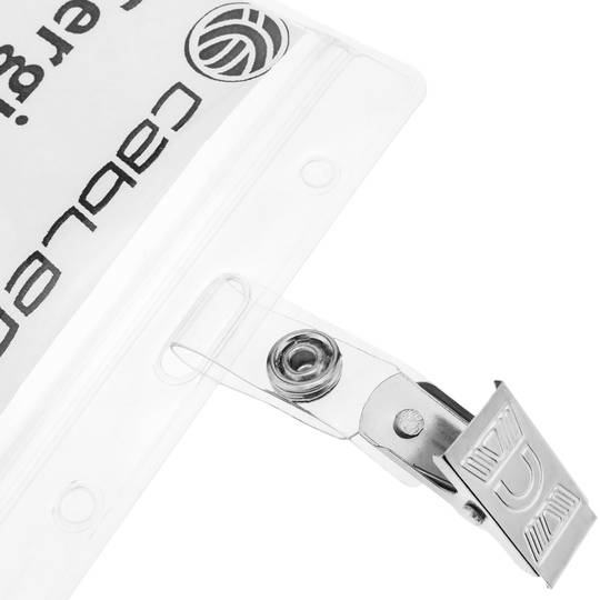 Clip for hanging card holder identification card