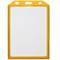 Copertura di plastica per la carta d'identità verticale B7 88x120mm giallo