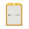 Copertura di plastica per la carta d'identità verticale B7 88x120mm giallo