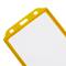 Copertura di plastica per la carta d'identità verticale B7 88x120mm giallo