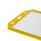 Copertura di plastica per la carta d'identità verticale B7 88x120mm giallo