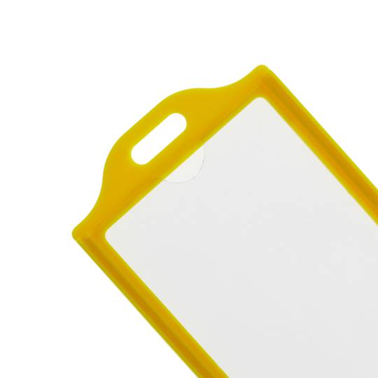 Plastic hoes voor ID-kaart ID verticaal A8 54x83mm geel