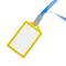 Plastic hoes voor ID-kaart ID verticaal A8 54x83mm geel
