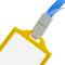 Plastic hoes voor ID-kaart ID verticaal A8 54x83mm geel