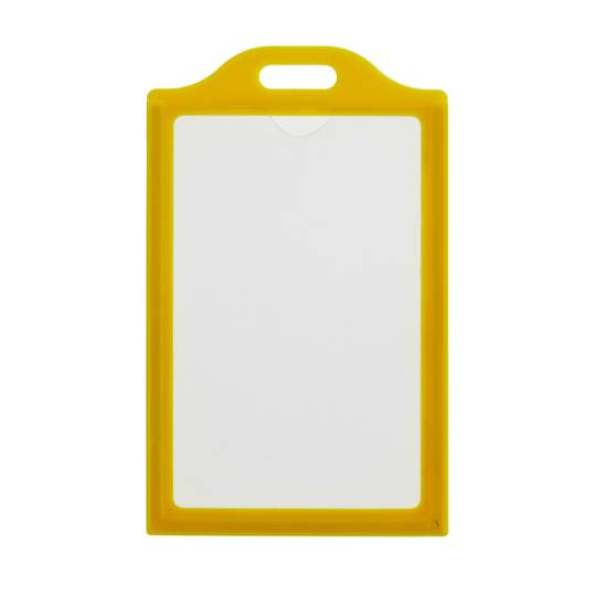Plastic hoes voor ID-kaart ID verticaal A8 54x83mm geel