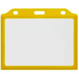 manicotto di plastica per la carta d'identità A7 ID orizzontale 104x74mm giallo
