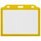 manga de plástico para cartões de identificação horizontal ID A8 84x54mm amarelo