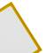 manga de plástico para cartões de identificação horizontal ID A8 84x54mm amarelo