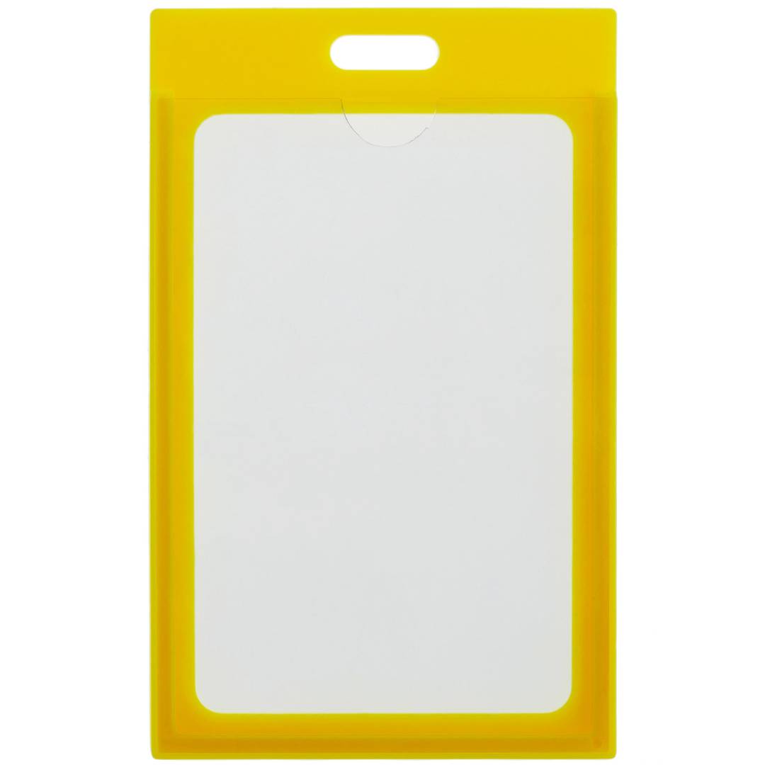 Kunststoffhülse für ID-Karten-Vertikale-ID B8 60x91mm gelb