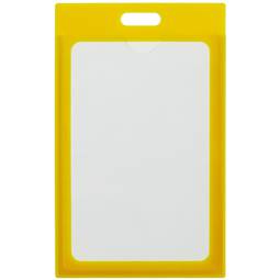 manicotto di plastica per la carta d'identità verticale ID B8 60x91mm giallo