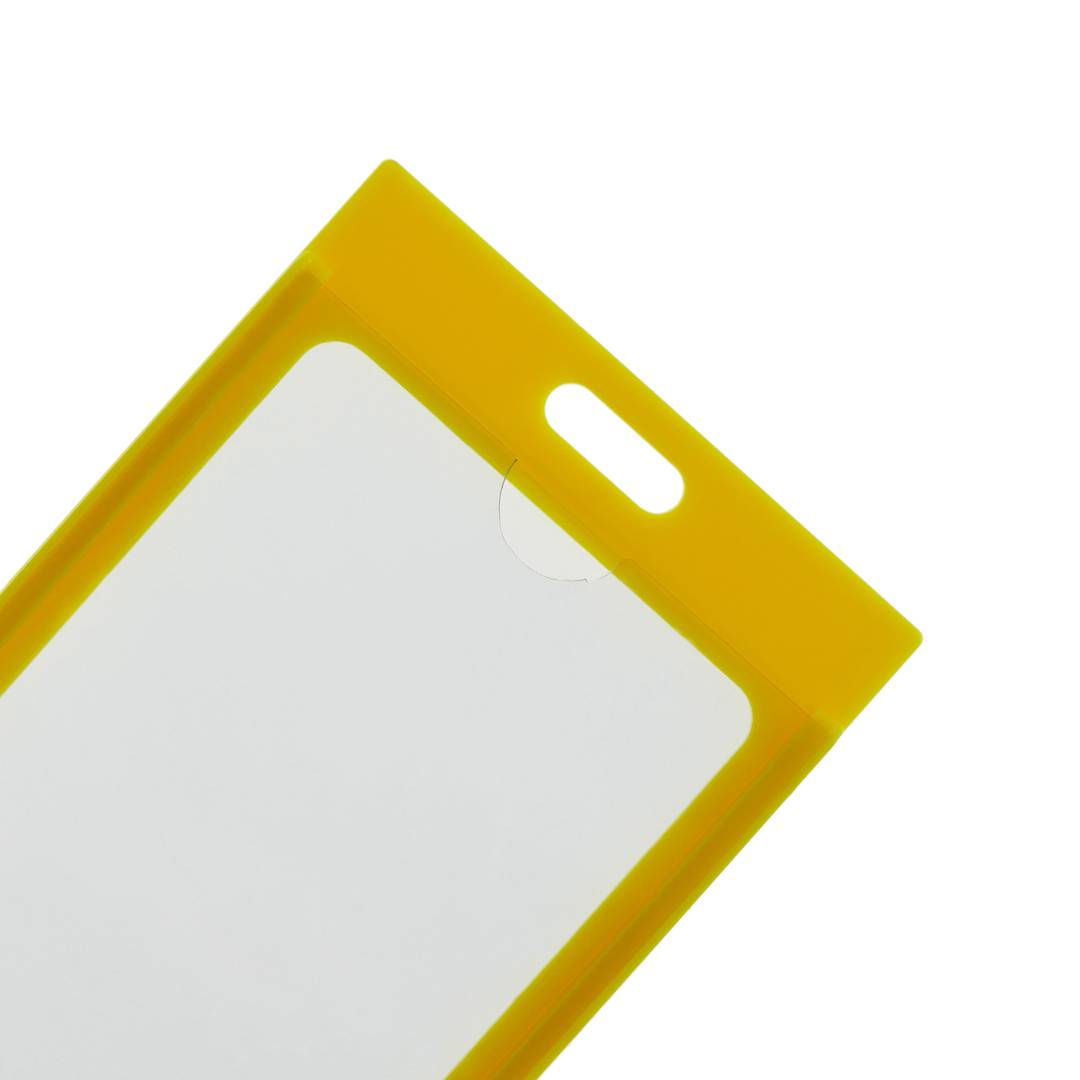 Kunststoffhülse für ID-Karten-Vertikale-ID B8 60x91mm gelb