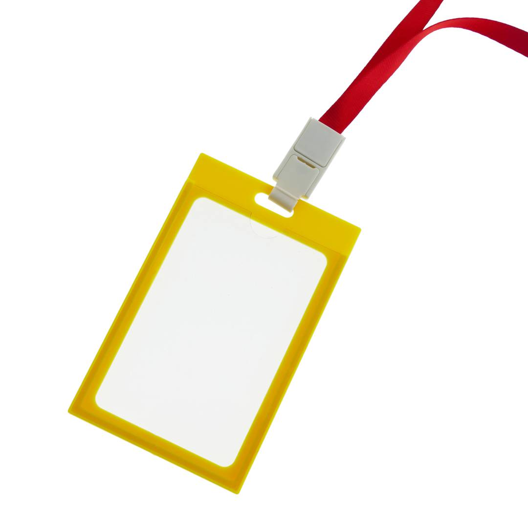 Kunststoffhülse für ID-Karten-Vertikale-ID B8 60x91mm gelb