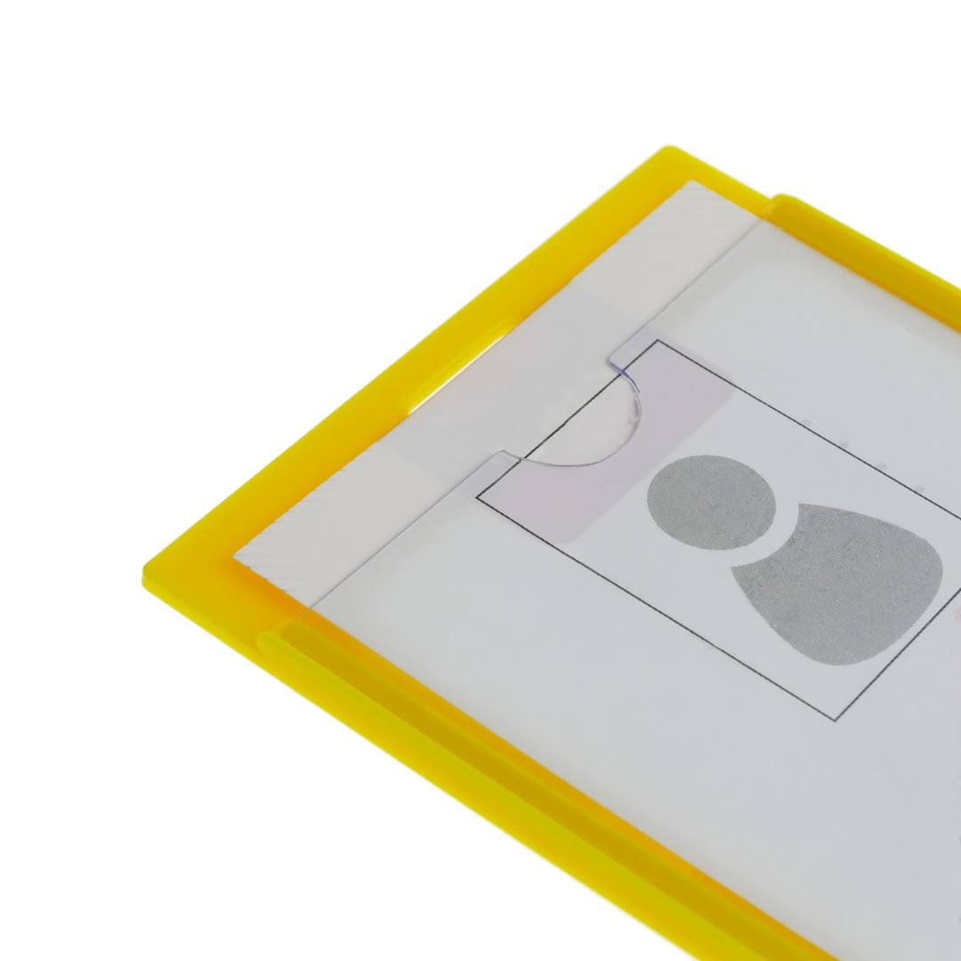 Kunststoffhülse für ID-Karten-Vertikale-ID B8 60x91mm gelb