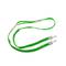 Wstążka do zawieszenia karty identyfikacyjnej na kołnierzu podwójny klips zielony