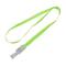 Cinta para colgar tarjeta de identificación al cuello verde