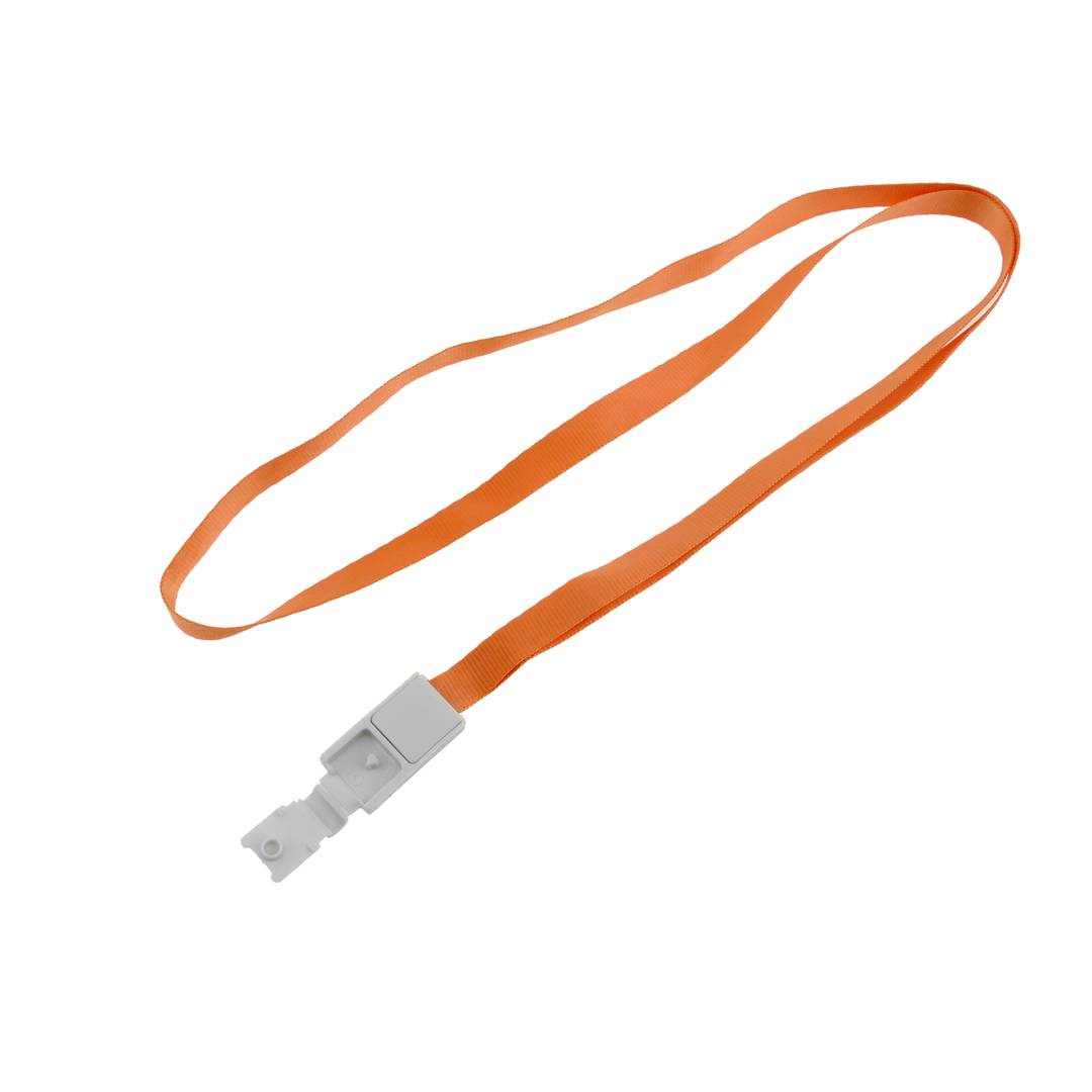 Ruban pour accrocher la carte d'identité dans le cou orange