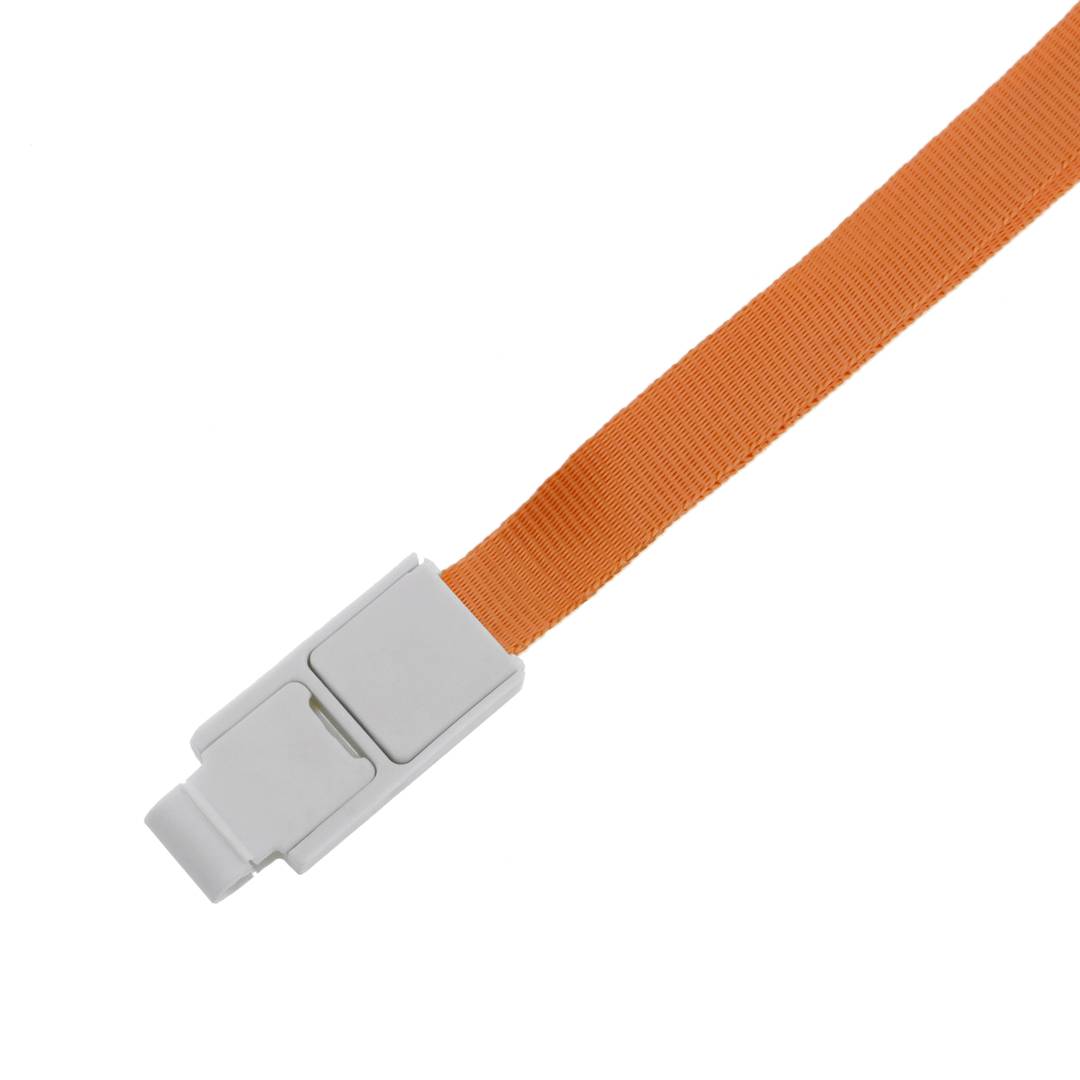Ruban pour accrocher la carte d'identité dans le cou orange