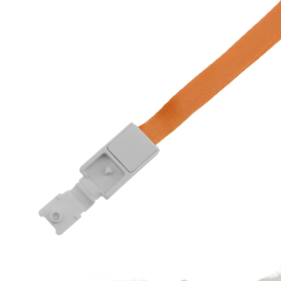 Ruban pour accrocher la carte d'identité dans le cou orange