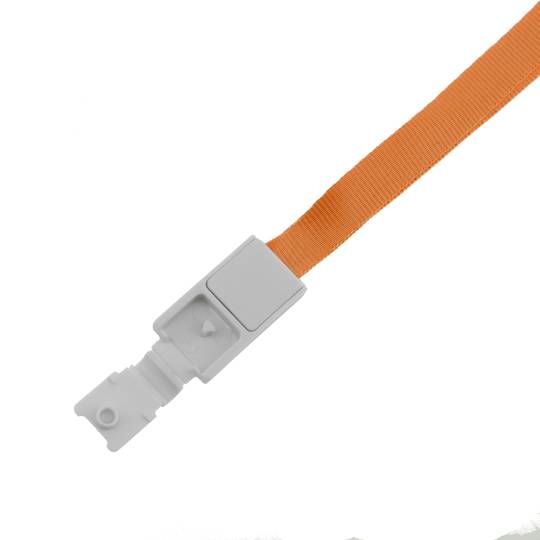 Ruban pour accrocher la carte d'identité dans le cou orange