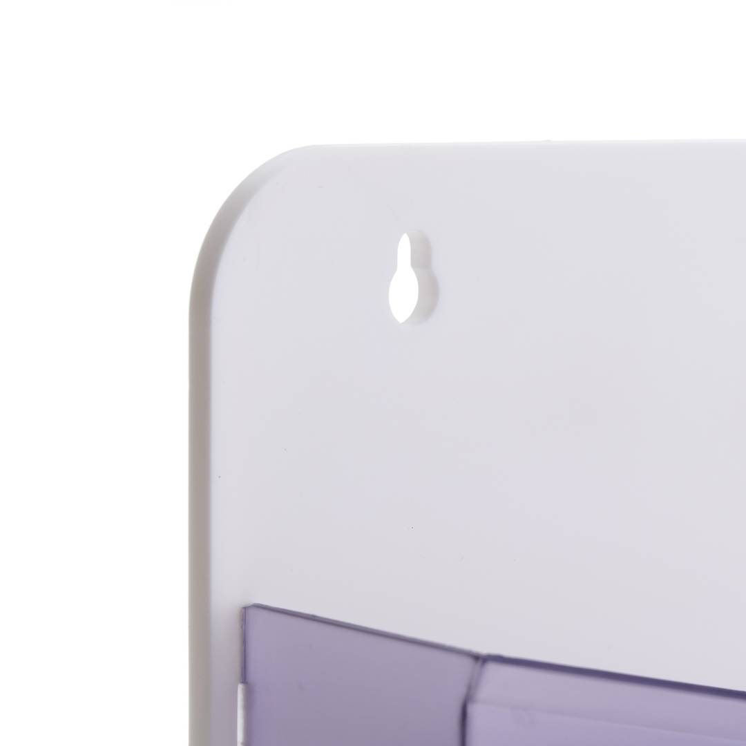 Portafolletos de pared magnético de 270x257x65mm de 3 divisiones para folletos