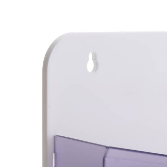 Portafolletos de pared magnético de 270x257x65mm de 3 divisiones para folletos