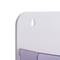 Portafolletos de pared magnético de 270x257x65mm de 3 divisiones para folletos