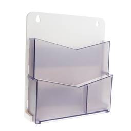 Porta depliant magnetica da parete con 3 divisioni di 183x165x42mm